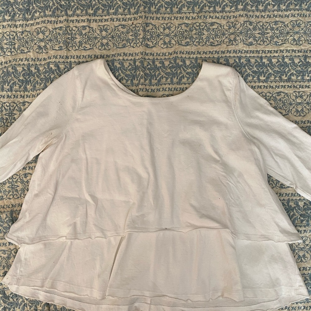 Free People ruffle top/crop